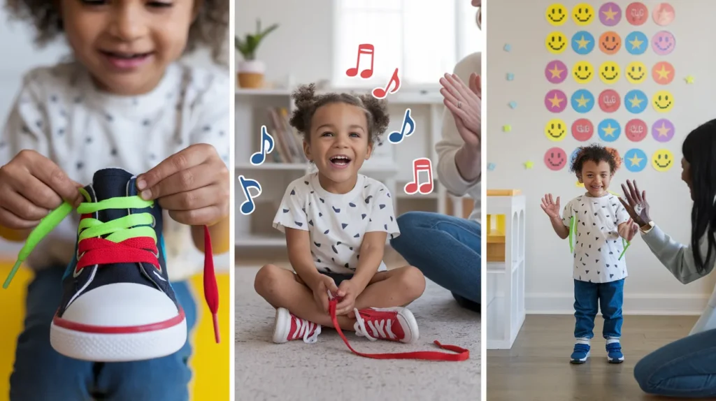 Alternative shoe-tying solutions: Velcro, elastic laces, and shoe-tying aids for kids