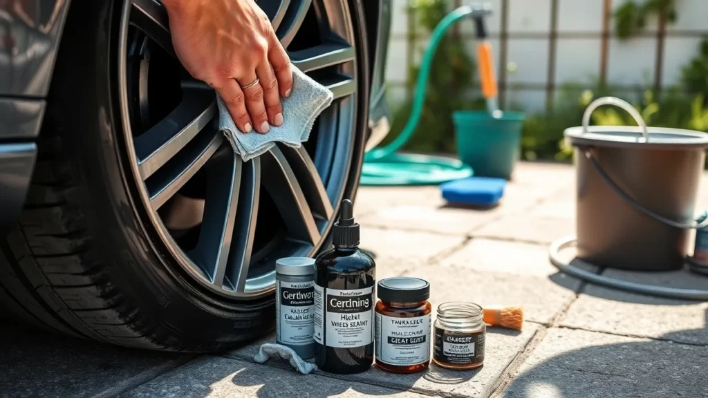 Regular wheel cleaning and protective coatings to prevent brake dust build-up