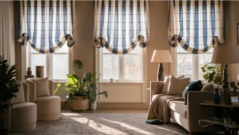 Lace balloon curtains add elegance, while balloon shade curtains offer a modern, chic touch