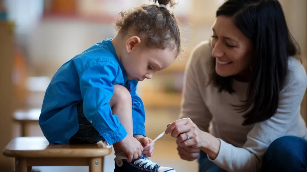 Teaching kids to tie shoes promotes independence and boosts confidence