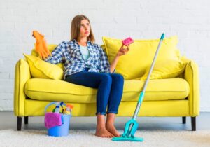 How to Clean a fabric Sofa using baking soda for fresh results