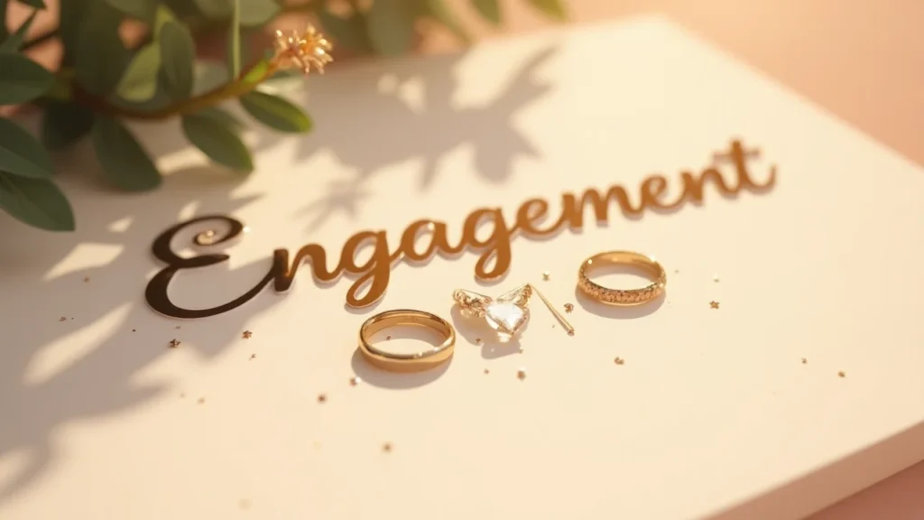 Chic, minimalist design for stylish engagement reveal and soft launch captions.