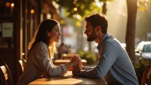 Couple practicing how to overcome doubt in a relationship with open communication