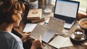 How to make a cookbook with handwritten recipes in a warm farmhouse kitchen
