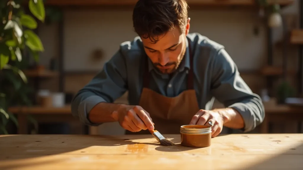 Sealing wood to prevent future oil stains