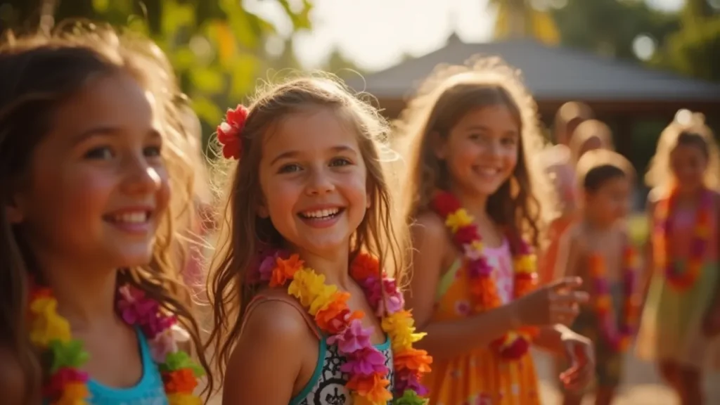 Family staycation themed party to enjoy summer vacation.